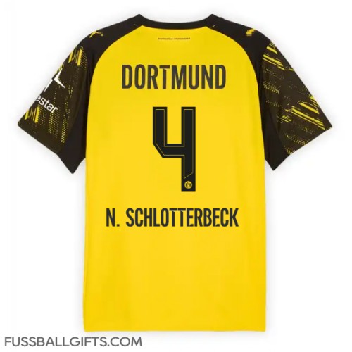 Borussia Dortmund Nico Schlotterbeck #4 Fußballbekleidung Heimtrikot 2025-26 Kurzarm